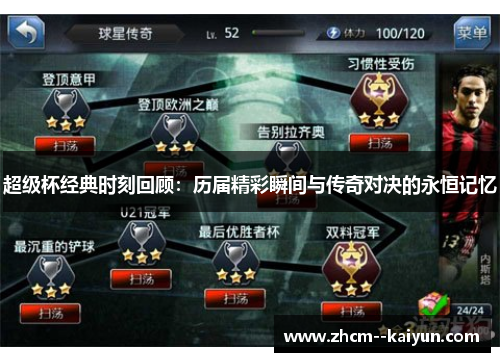 超级杯经典时刻回顾:历届精彩瞬间与传奇对决的永恒记忆 超级杯经典时刻回顾:历届精彩瞬间与传奇对决的永恒记忆